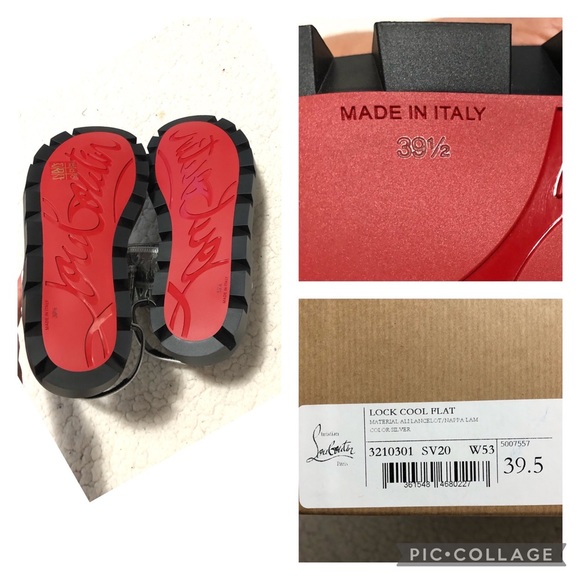 CHRISTIAN LOUBOUTIN
Lock Cool Metallic Embossed Dad Sandals - Picture 8 of 8